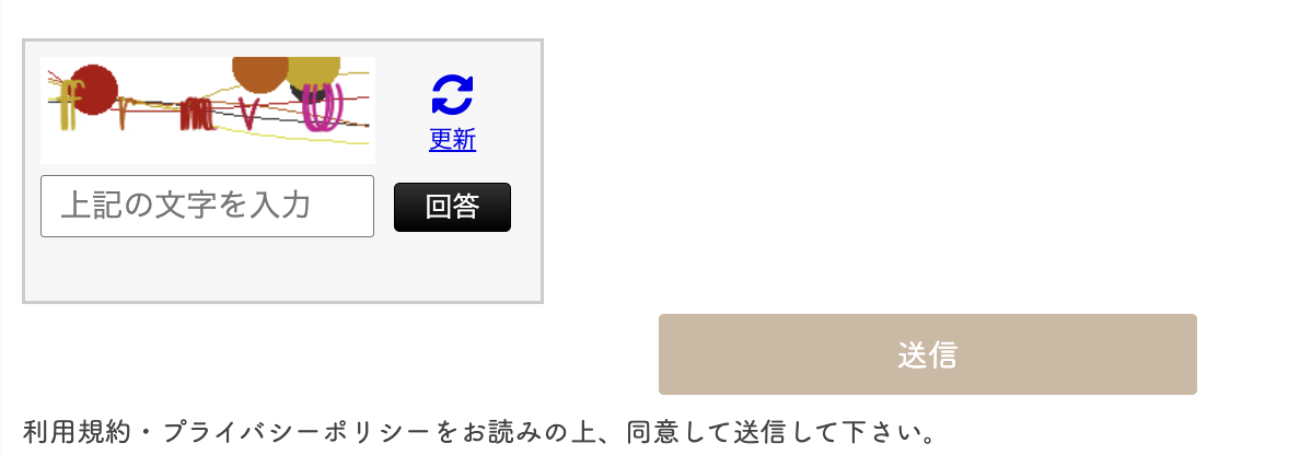CAPTCHA機能とは – ペライチヘルプ